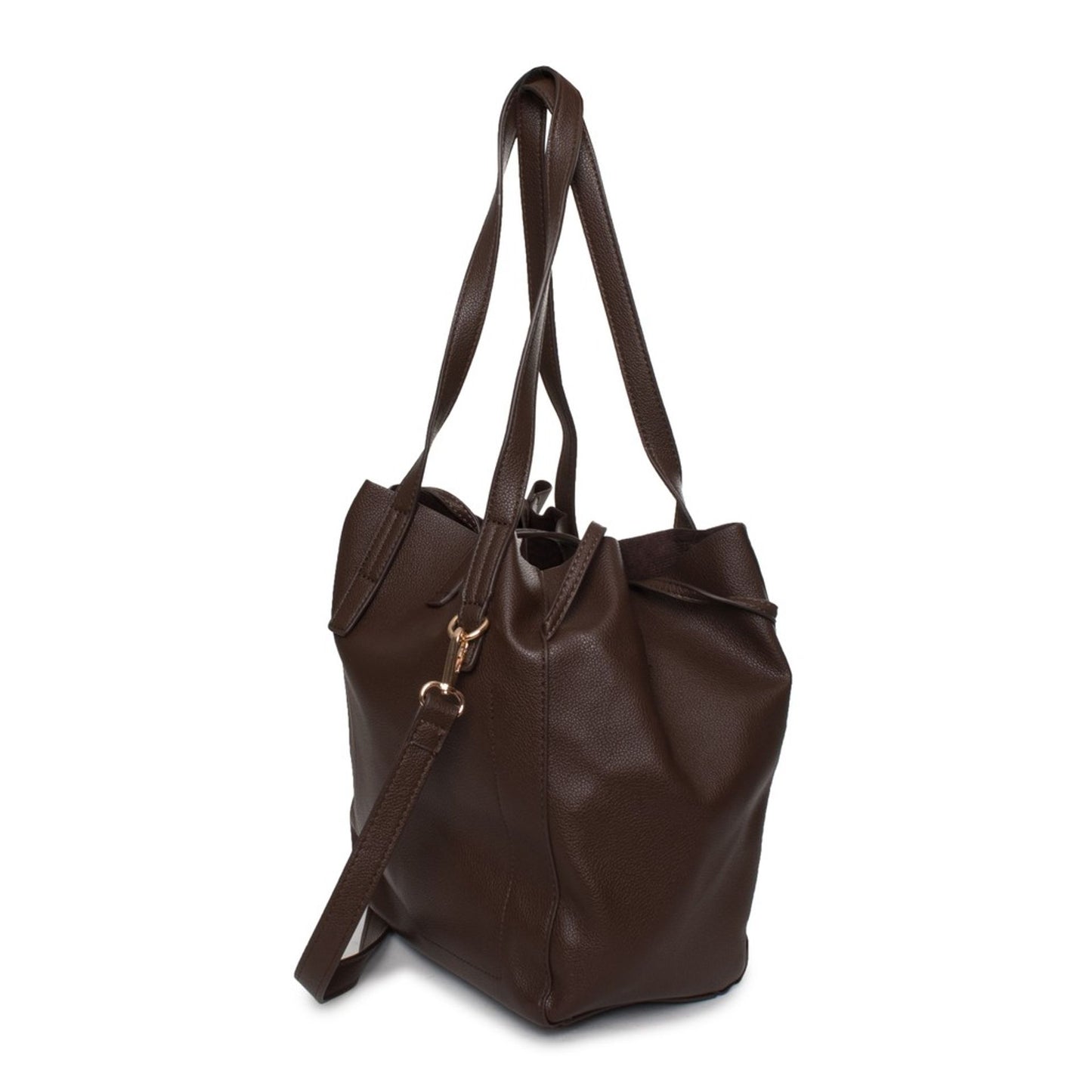 Egon Von Furstenberg MASRSHA Dual Handle Shoulder Bag – Saddle Brown