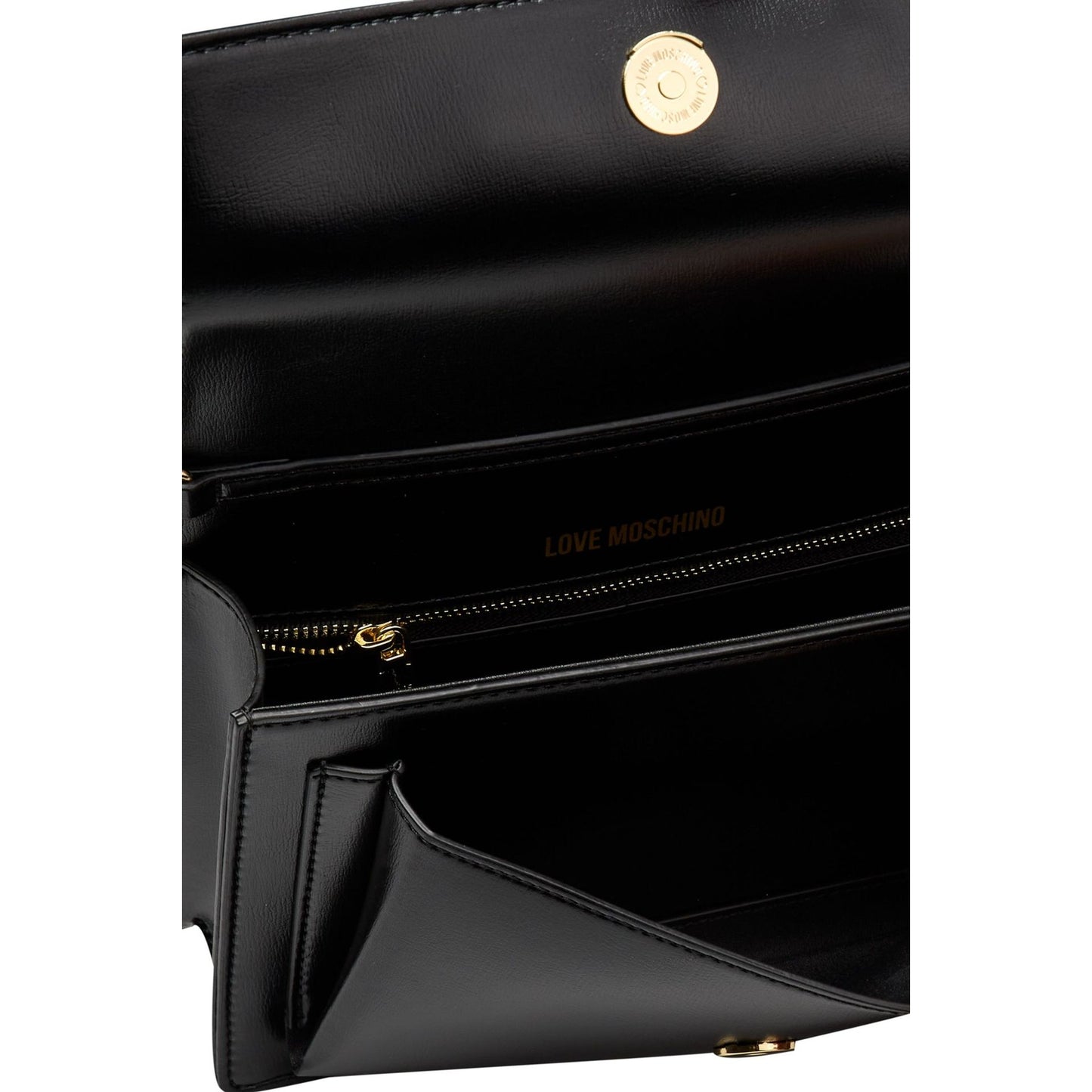 Love Moschino Iconic Flap Crossbody – Black