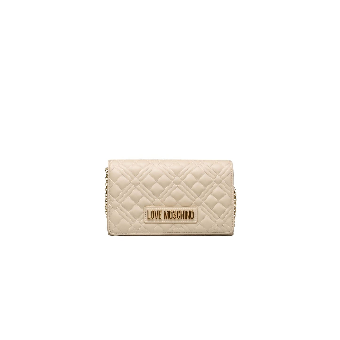 Love Moschino Diamond Stitch Crossbody - Ivory