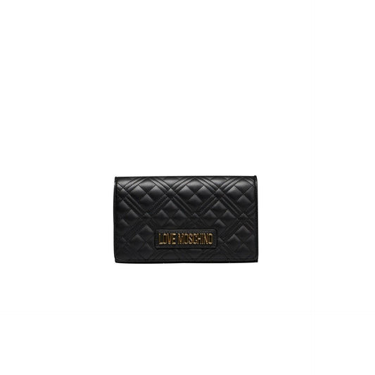 Love Moschino Quilted Logo Crossbody - Nero Black