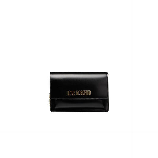 Love Moschino Iconic Flap Crossbody – Black