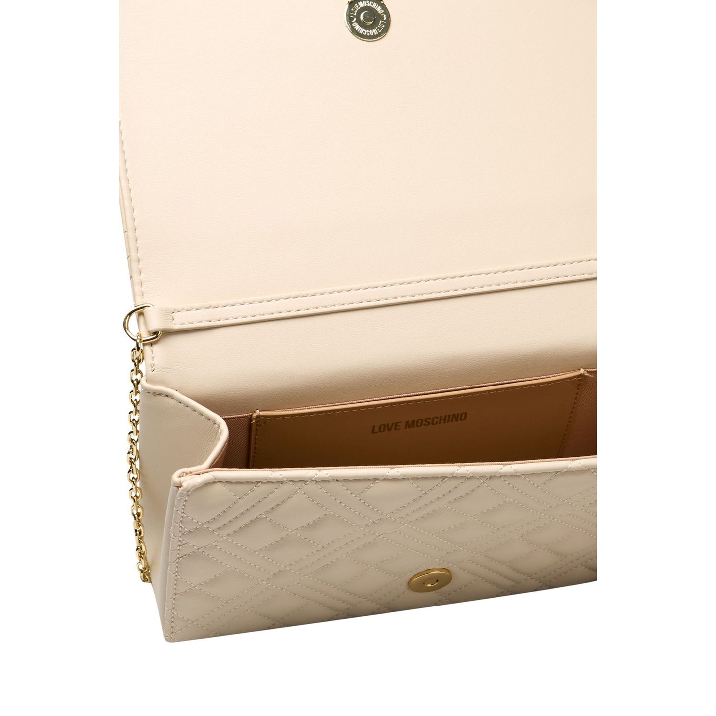 Love Moschino Diamond Stitch Crossbody - Ivory