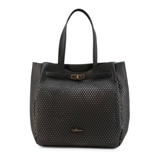 Blumarine Diamond-Texture Tote - Black