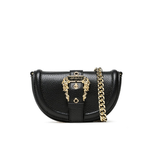 Versace Jeans Couture Half Moon Crossbody Bag - Black & Gold