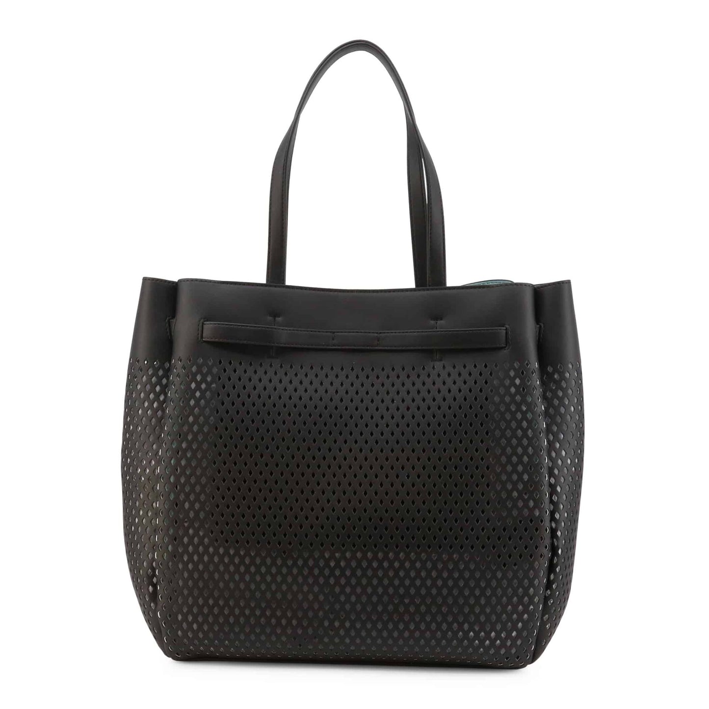 Blumarine Diamond-Texture Tote - Black